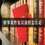刑事案件复议流程怎么走