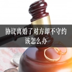 协议离婚了对方却不守约，该怎么办