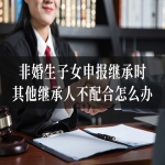 非婚生子女申报继承时，其他继承人不配合怎么办？律师教您诉讼！