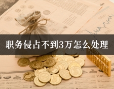 职务侵占不到3万怎么处理