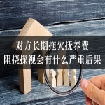 对方长期拖欠抚养费，阻挠探视会有什么严重后果？
