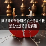 协议离婚冷静期过了还是谈不拢，怎么快速转诉讼离婚？