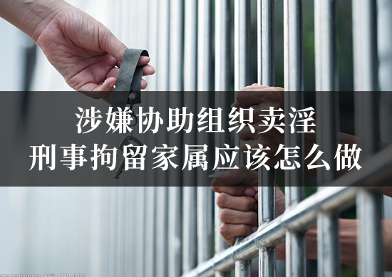 涉嫌协助组织卖淫刑事拘留家属应该怎么做