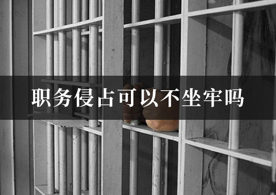职务侵占可以不坐牢吗