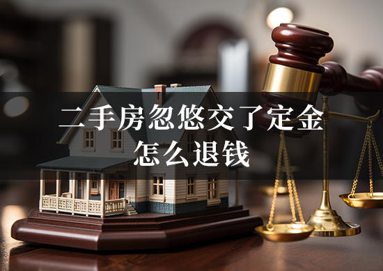 二手房忽悠交了定金怎么退钱