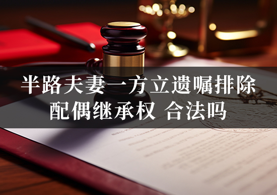 半路夫妻一方立遗嘱排除配偶继承权合法吗? 半路夫妻一方立遗嘱排除配偶继承权合法吗?