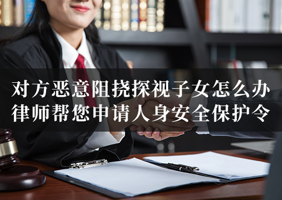 对方恶意阻挠探视子女怎么办，律师帮您申请人身安全保护令